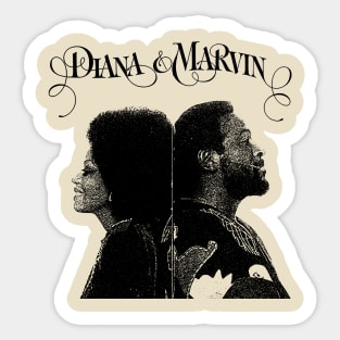 DarKBlacK - DIANA AND MARVIN Sticker